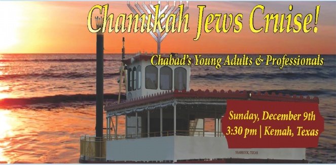 Hannukah Jews Cruise | Young Professionals Boat Ride from Kemah to Galveston Bay | Sunday, Dec. 9 3:30 pm 